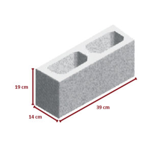 BLOCO 14X19X39- CLASSE B – ALTA DENSIDADE - Pavibloco - Blocos de ...